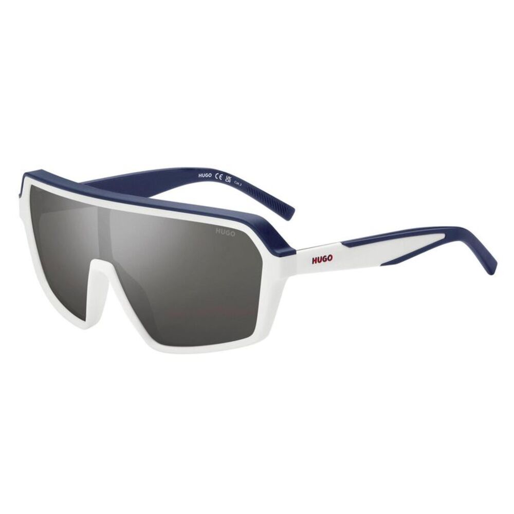 Hugo Mens Shield Sunglasses / White/Blue